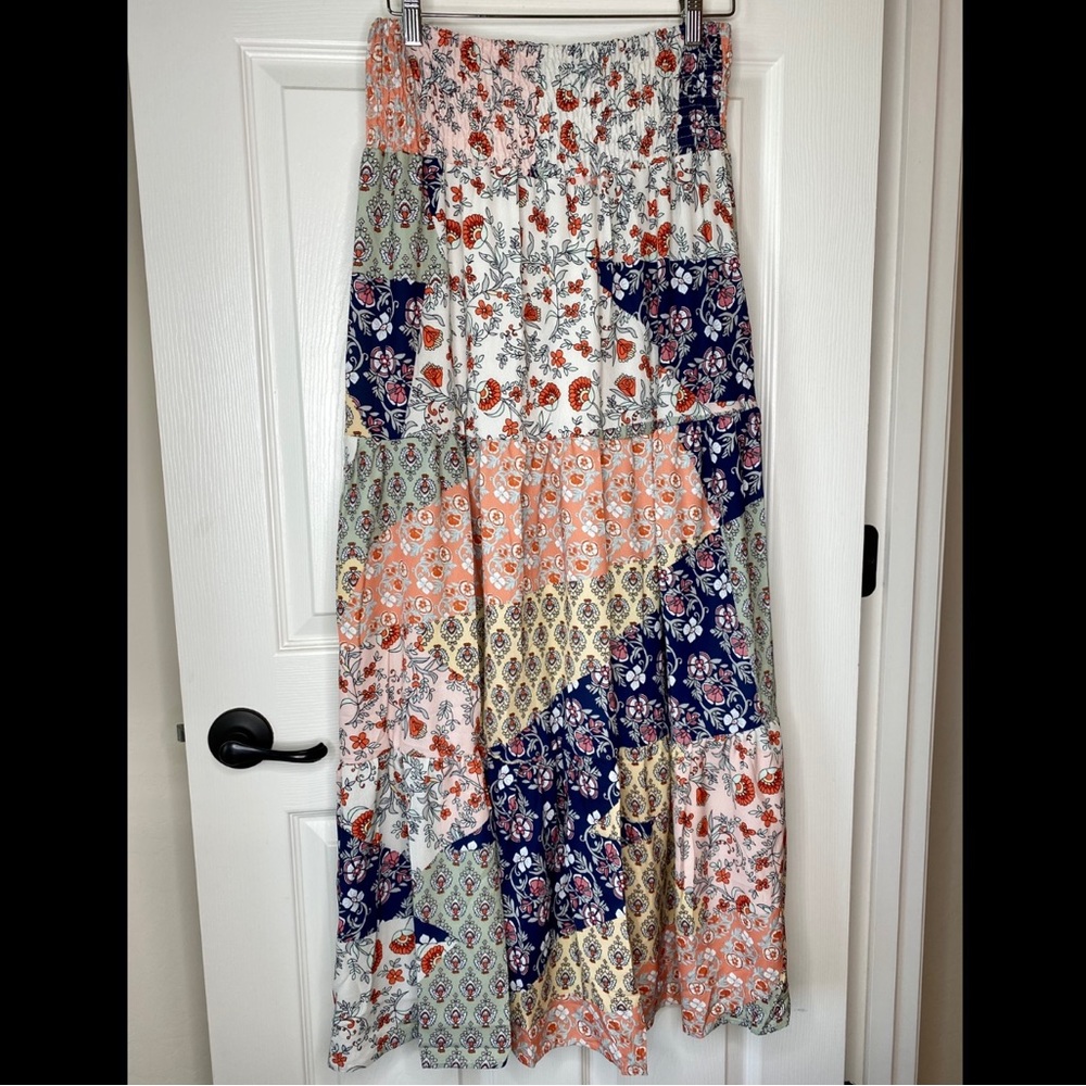 Boho Floral Maxi Skirt